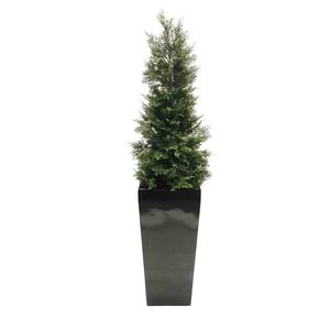 Artificial Cypress Tree 150cm UV Stabilised with Fiberglass Pot Greenery Imports NZ
