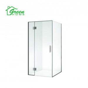 900 Gunmetal Frameless Shower Swing Door - Green Home Bathroom