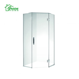 Products: 900x900 Frameless Diamond Shower Glass Only - Green Home Bathroom