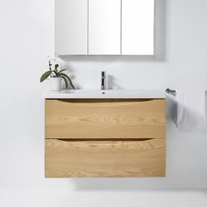 Products: 750mm Dual Drawer Wall-hung Vanity - Log - Green Home Bathroom
