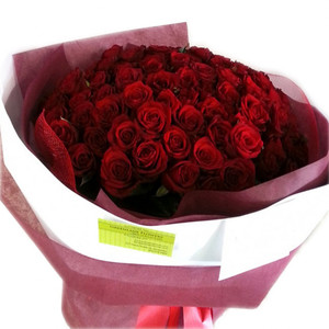 Flowers: Lucky 99 Roses Bouquet Red