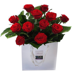 Get Well/Hospital: Red Roses Posy