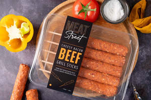 Build A Box: 300g Meat Street Cheesy Bacon Beef Grill Sticks