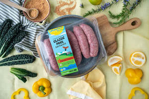 Sausages Build A Box: 450g Freedom Farms Classic Pork Sausages