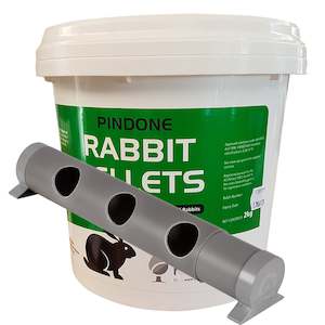 Pest Control: Pindone AgTech Rabbit Pellets 2 kg With MultiFeeder