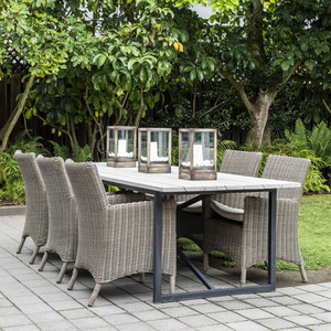 Outdoor Dining Tables: Artwood Anson Teak Outdoor Dining Table - 2600