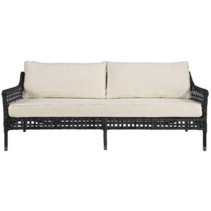 Outdoor Sofas: Artwood Santa Monica Outdoor 3 Seater Sofa - Classic Black