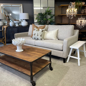 Custom New Zealand Made Sofas And Lounge Suites: Omaha 3 + 2.5 Seater Lounge Suite - Nixon Fabric - NZ Made