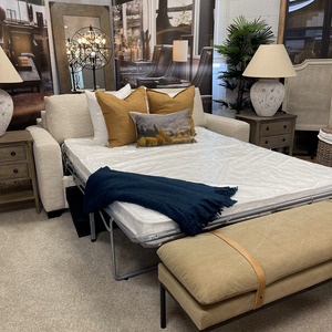 Custom New Zealand Made Sofas And Lounge Suites: Bellamy Queen Sofa Bed - NZ Made - Innersprung Mattress - Birch Fabric