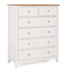 Drawers Dressers And Chests: Hudson White Bedroom Drawers - 6 Drawer