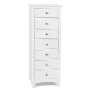 Drawers Dressers And Chests: Casey White Bedroom Drawers - Slim