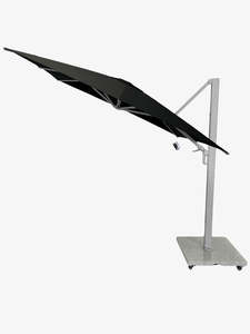 Cantilever Outdoor Umbrellas: Greenslades Porto Cantilever Umbrella - 2.5m Square - Black