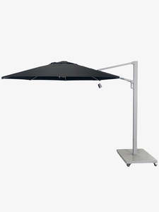 Greenslades Porto Cantilever Umbrella - 3.3m Octagonal - Black