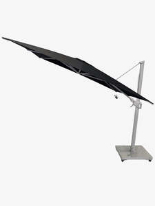 Greenslades Cuba Cantilever Umbrella - Horizontal & Vertical Tilt - 3.0m Square - Black