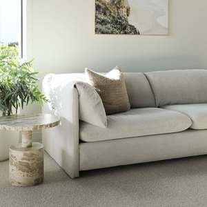 Sofas Lounge Suites Corner Lounge Suites: Freddie 3 Seater Sofa - Natural