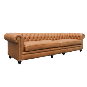 Giorgio X-Large 4 Seater Chesterfield Sofa - Camel