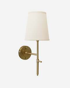 New York Wall Light Sconce - Antique Brass