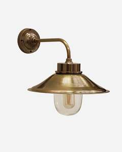 Outdoor IP54 Cape Cod Brass Wall Lamp
