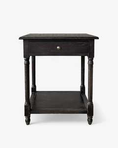 Bedroom Furniture: Chloe Bedside Table - Black