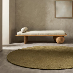 Baya Sandringham Round Floor Rug - Moss - 250dia