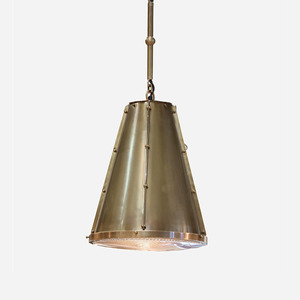 Lighting 1: Luxor Antique Brass Hanging Lamp