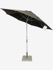 Greenslades Remy Tilting Outdoor Umbrella - Fibreglass Arms - 2.7m Octagonal - Charcoal