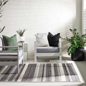 Baltimore Outdoor Floor Rug - Black - 200cm x 290cm