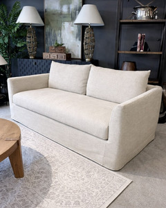 Fitzroy 2.5 Seater Slipcover Sofa - Natural