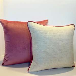 Tierra Collection: Tierra Pink & Crème Set - Cushion Cover Set