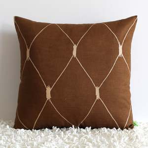 Mocha Diamond - Cushion Cover - 50cm x 50cm