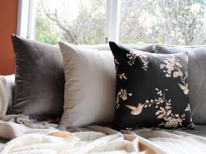 Set Of 3: Midnight Birds Set - Cushion Cover Set