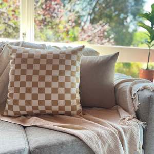 Latte Check Set - Cushion Cover Set