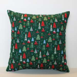 All: Green Christmas Trees - Cushion Covers - 44cm x 44cm