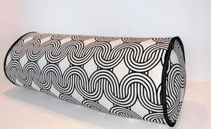 Black And White Chain - Bolster Cushion
