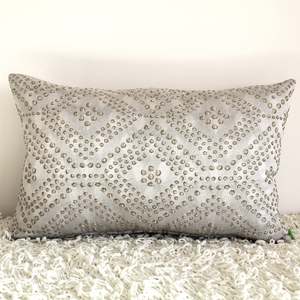 Grey: Silver Whisper - Cushion Cover - 54cm x 35cm