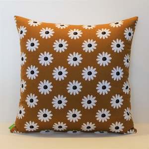 Dark Mustard Daisy - Cushion Cover - 50cm x 50cm