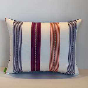 Purple: Hampton Purple/Pink Striped - Cushion Cover - 45cm x 35cm