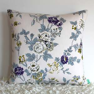 Purple & Creme Roses - Cushion Cover - 46cm x 44cm