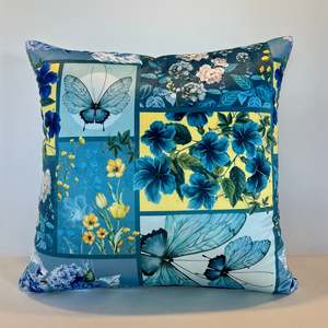 Teal: Teal Wonderland Velvet - Cushion Cover - 48cm x 48cm