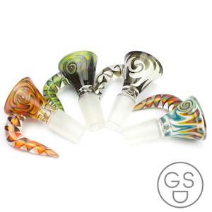 14mm Glass Slider Cone Piece With Handle