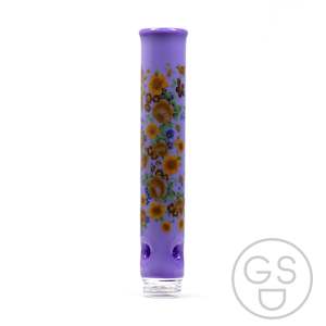 Prism Modular Waterpipe Tall Mouthpiece - Vintage Floral / Grape Taffy