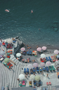 Art Prints: Slim Aarons 'Positano Beach 3' photographic print
