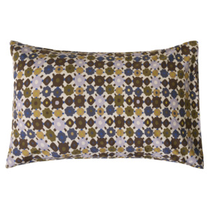 Lisbon cotton pillowcase pair pansy