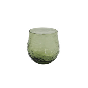 Dining: Sienna organic shaped glass tumbler green