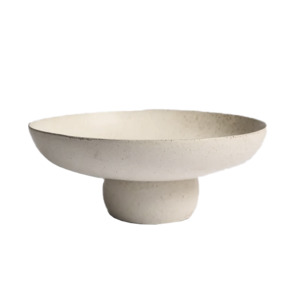 Dining: Frederick bowl on pedestal natural