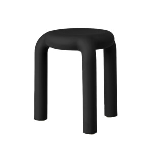 Piccolo lightweight indoor outdoor stool black