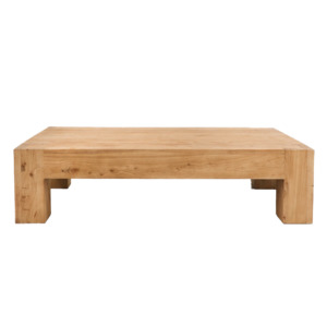 Furniture: Solid elm rectangular coffee table 150cm