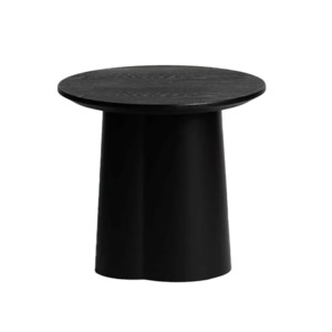 Furniture: Stuart round side table black