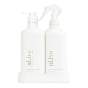 Kitchen: Al.ive kitchen bench spray + hand wash duo 300ml lemon myrtle & honeydew