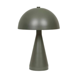 Lighting: Easton dome table lamp olive